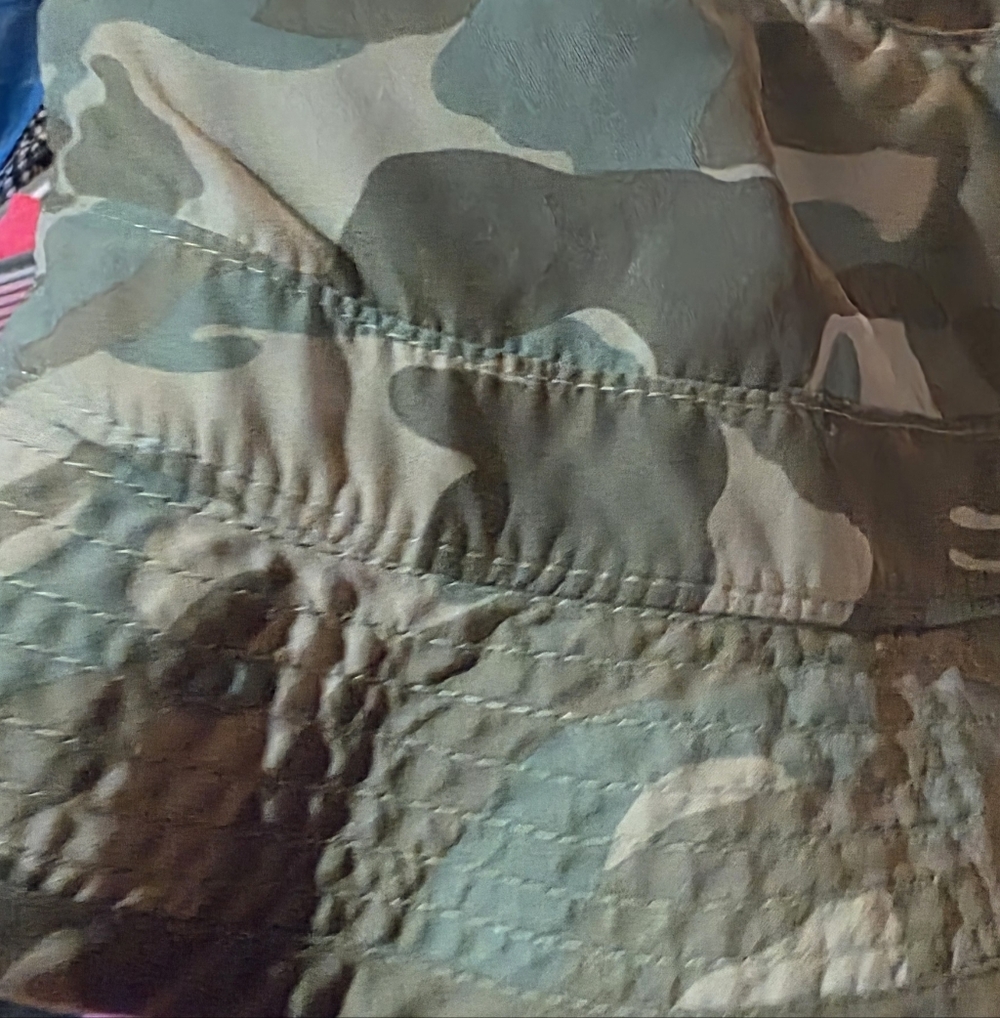 Mitchell & Ness Camo Bucket Hat - Green Cream & Taupe One Size Fits Most. CLEAN. - Picture 12 of 12